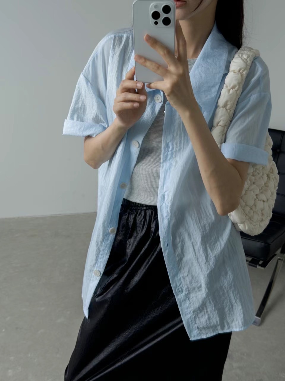 HWYL韓國直郵女裝新款職業推薦真品人氣熱賣休閑襯衫蕾絲衫ELMU襯衫/蕾絲衫圖色1