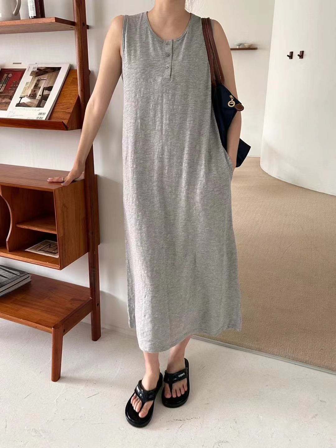 LANDMARK直郵韓國代購女士新款24秋夏人氣熱賣時尚連衣裙LANDMARK連衣裙圖色2