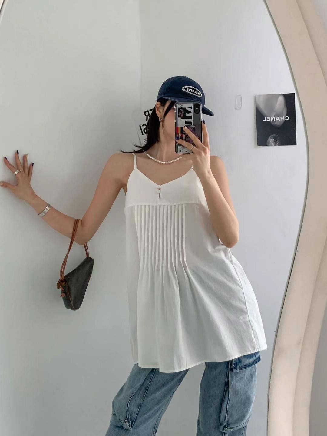 MONG9S韓國直郵女裝新款熱賣推薦休閑職業真品人氣吊帶背心MONG9S吊帶/背心