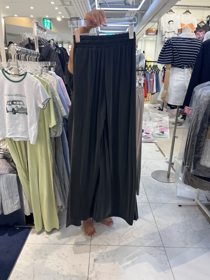 PLANTS ON GRAY韓國直郵東大門實拍女裝新品時尚休閑褲闊腿褲PLANTS ON GRAY休閑褲