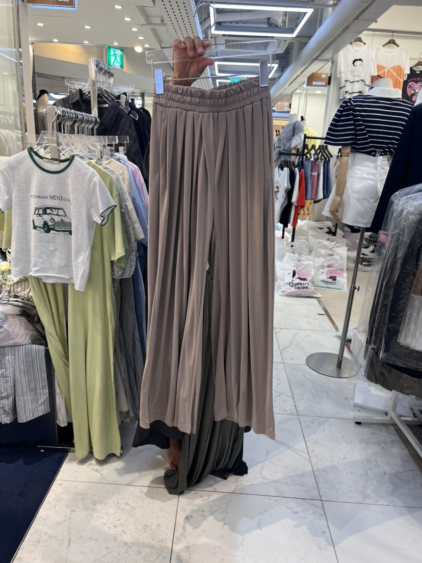 PLANTS ON GRAY韓國直郵東大門實拍女裝新品時尚休閑褲闊腿褲PLANTS ON GRAY休閑褲圖色1