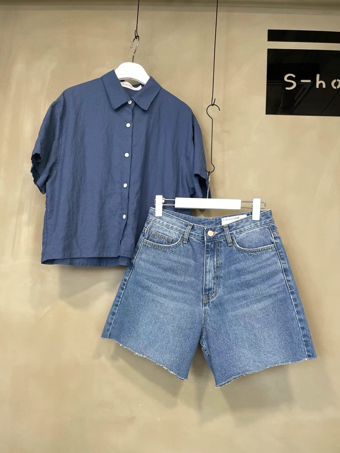 S-HOLIC-S홀릭-OT韓國直郵東大門代購女裝新款24春夏襯衫蕾絲衫s-holic/JEAN襯衫/蕾絲衫