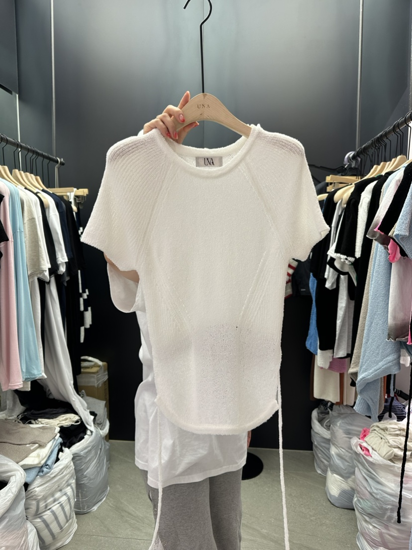UNA韓國直郵女裝新品推薦人氣熱賣時尚休閑24春夏職業針織衫THEMAY/UNA針織衫