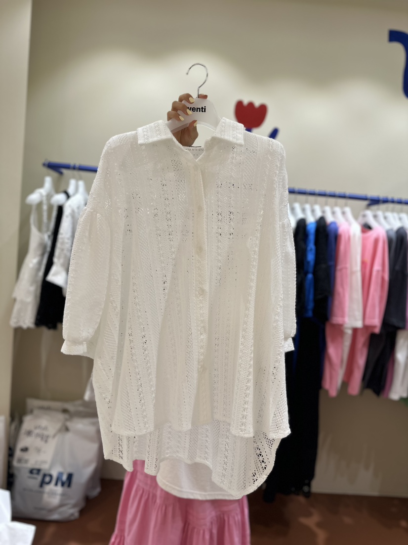 Venti韓國直郵東大門實拍女裝新品時尚人氣職業真品襯衫蕾絲衫VENTI襯衫/蕾絲衫