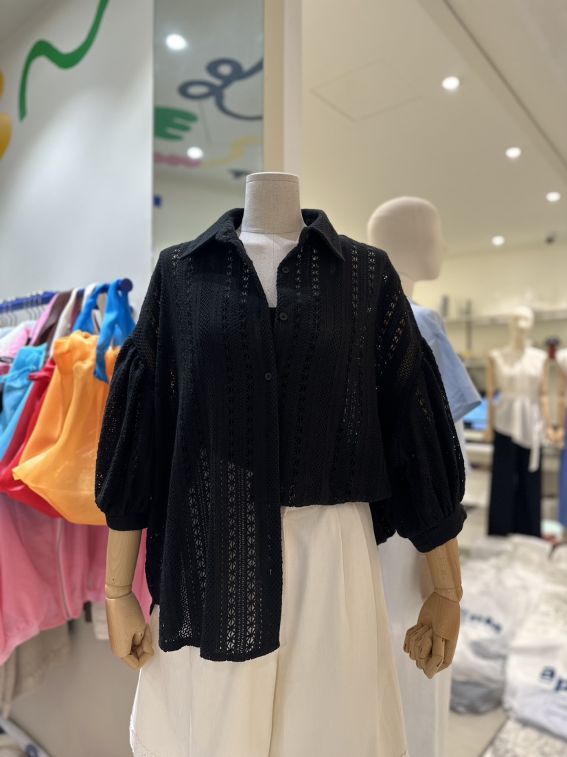 Venti韓國直郵東大門實拍女裝新品時尚人氣職業真品襯衫蕾絲衫VENTI襯衫/蕾絲衫圖色2