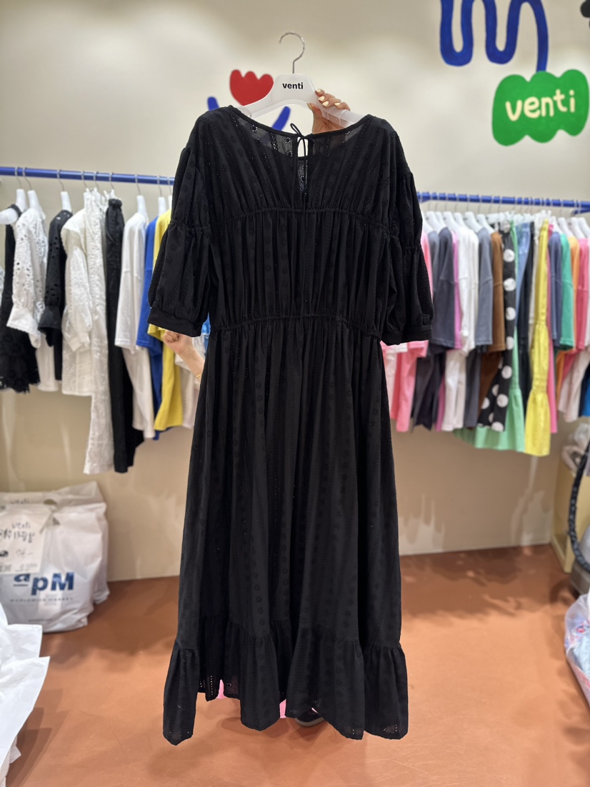 Venti韓國直郵女裝新款24春夏休閑人氣職業熱賣時尚連衣裙VENTI連衣裙圖色2
