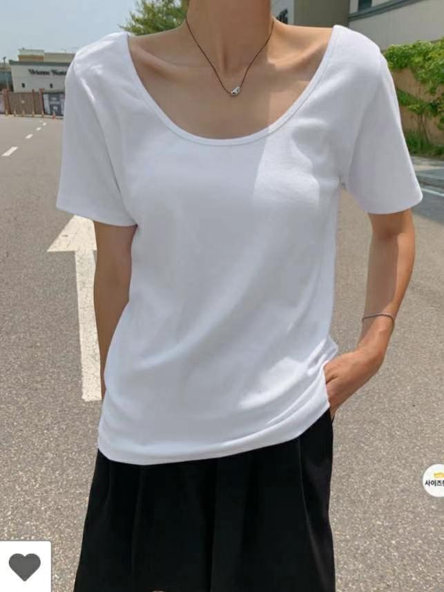 WITH J韓國直郵女裝新品熱賣休閑24春夏人氣時尚職業T恤WITH JT恤