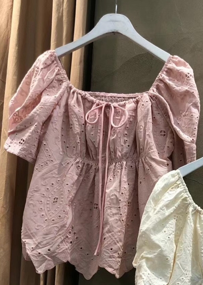 MARON韓國直郵東大門代購女裝新款24春夏職業休閑襯衫蕾絲衫MARON襯衫/蕾絲衫圖色2