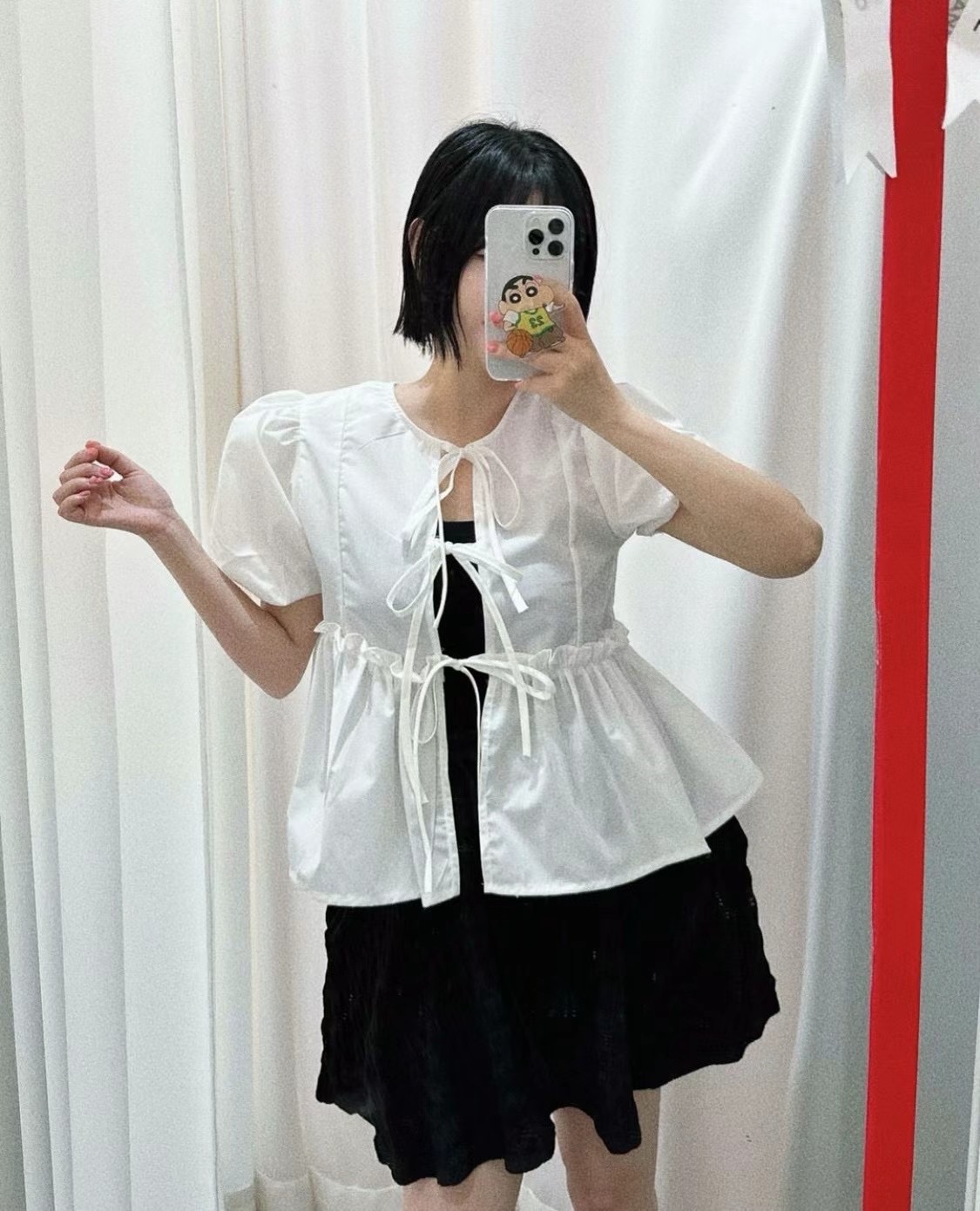 MARON韓國直郵女裝新品熱賣職業人氣休閑推薦24春夏襯衫蕾絲衫MARON襯衫/蕾絲衫