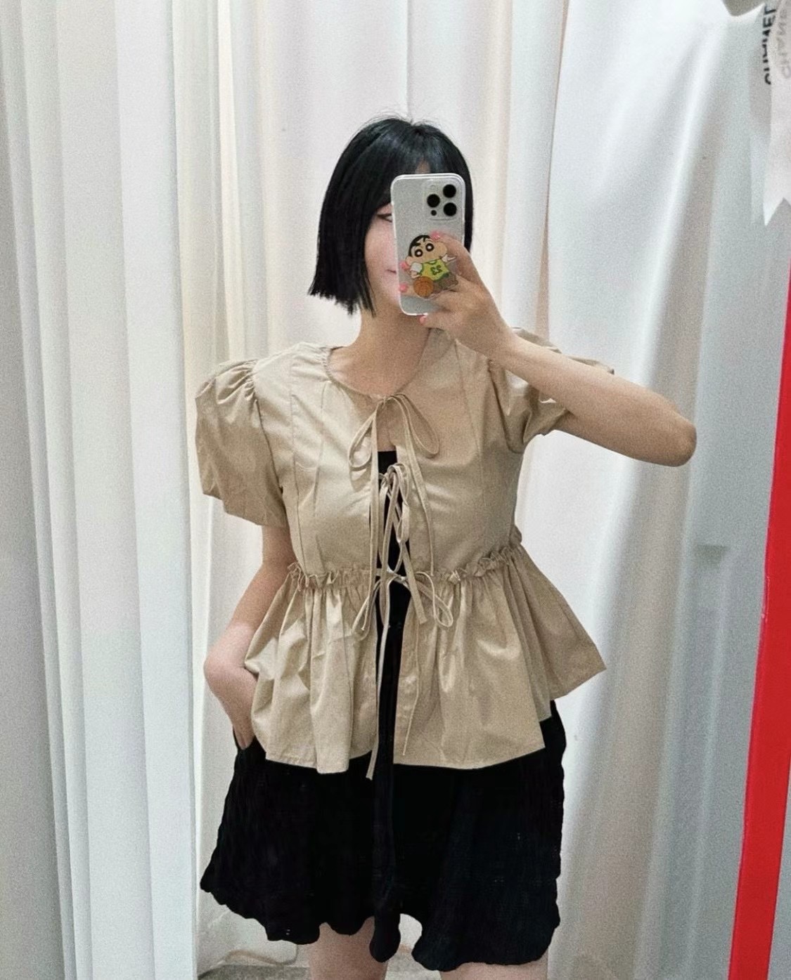 MARON韓國直郵女裝新品熱賣職業人氣休閑推薦24春夏襯衫蕾絲衫MARON襯衫/蕾絲衫圖色2