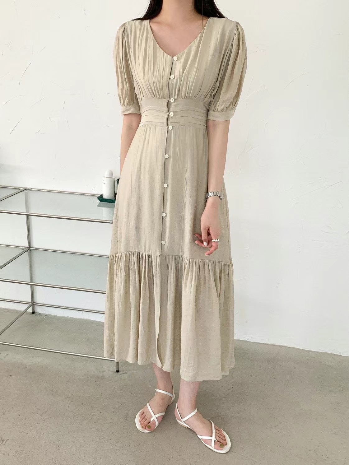 mine:D直郵韓國代購女裝新款時尚熱賣休閑人氣24春夏連衣裙mine:D連衣裙
