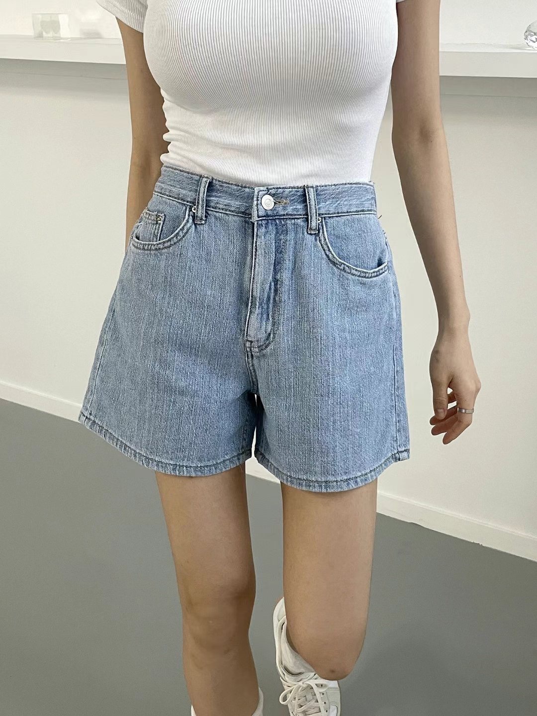 DOUBLEM韓國直郵東大門實拍女裝新品24春夏推薦熱賣職業短褲DOUBLEM短褲
