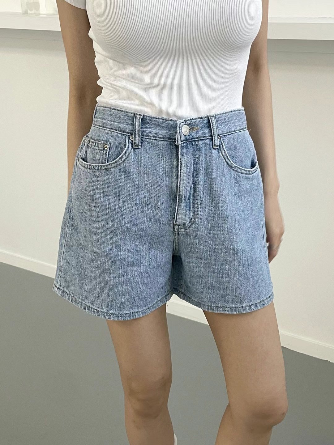 DOUBLEM韓國直郵東大門實拍女裝新品24春夏推薦熱賣職業短褲DOUBLEM短褲