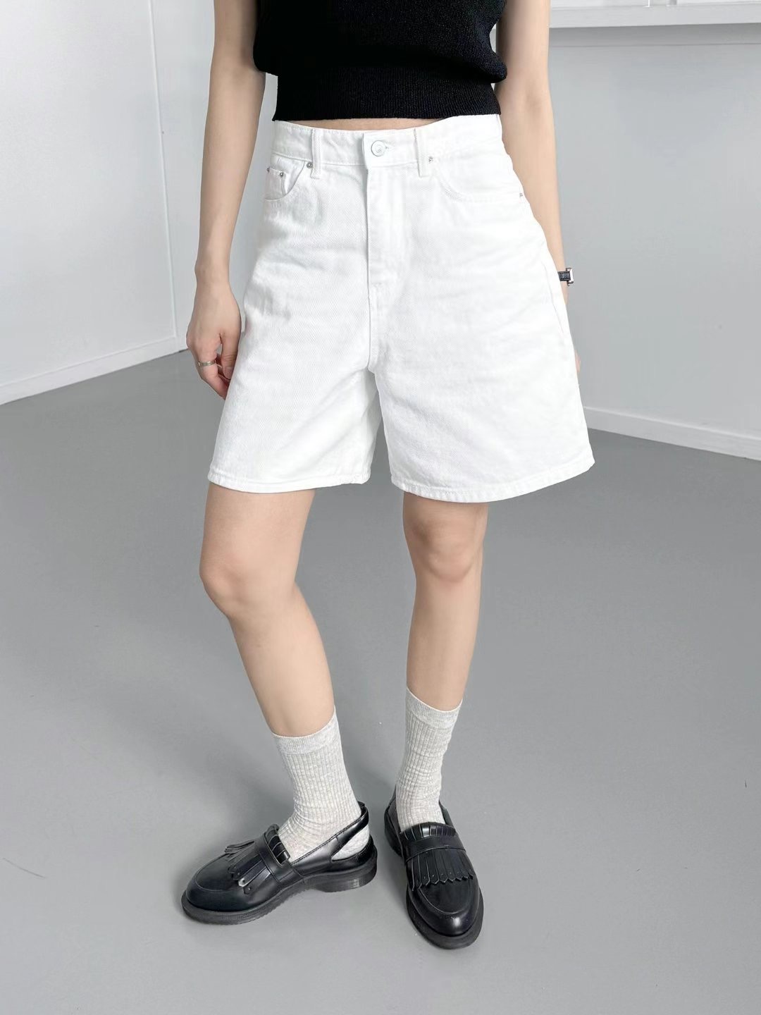 DOUBLEM韓國直郵女裝新品24春夏真品推薦職業人氣休閑短褲DOUBLEM短褲