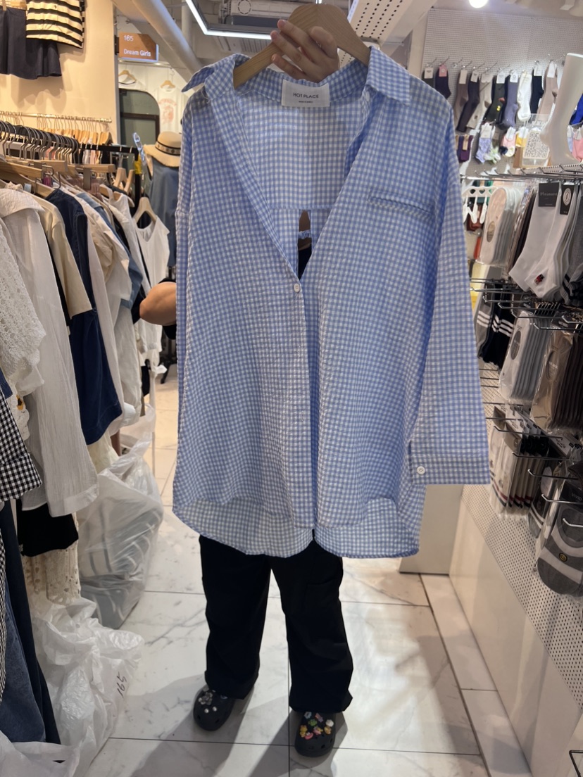 HOT PLACE/DREAM GIRIS韓國直郵東大門代購女裝新品人氣襯衫蕾絲衫空襯衫/蕾絲衫圖色1