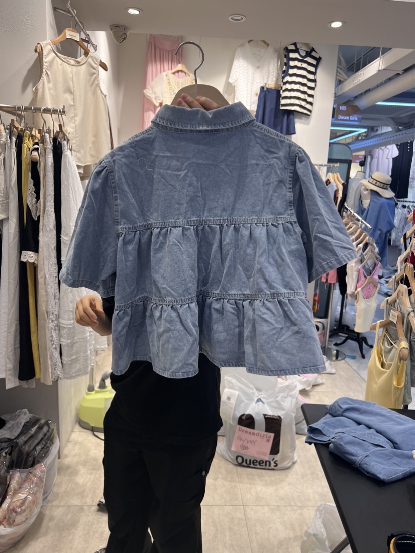 HOT PLACE/DREAM GIRIS韓國直郵東大門代購女裝新品職業襯衫蕾絲衫空襯衫/蕾絲衫