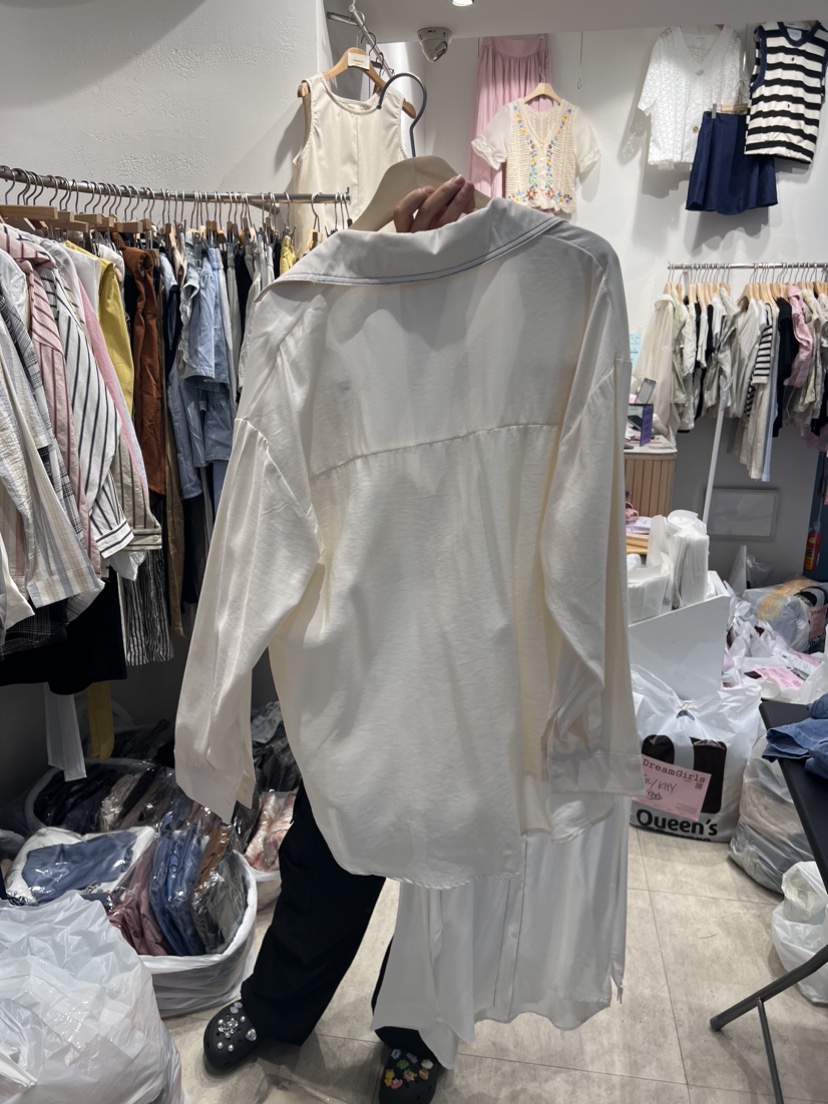 HOT PLACE/DREAM GIRIS韓國直郵女裝新品休閑襯衫蕾絲衫空襯衫/蕾絲衫