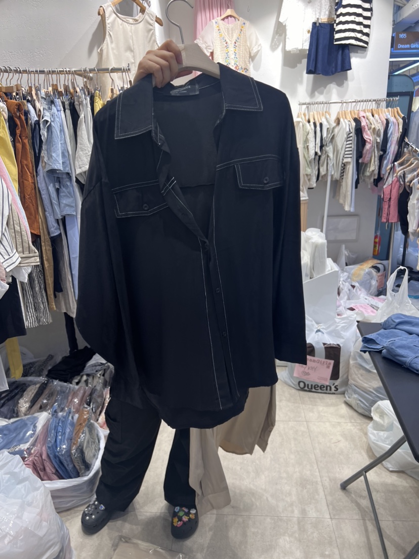 HOT PLACE/DREAM GIRIS韓國直郵女裝新品休閑襯衫蕾絲衫空襯衫/蕾絲衫圖色2