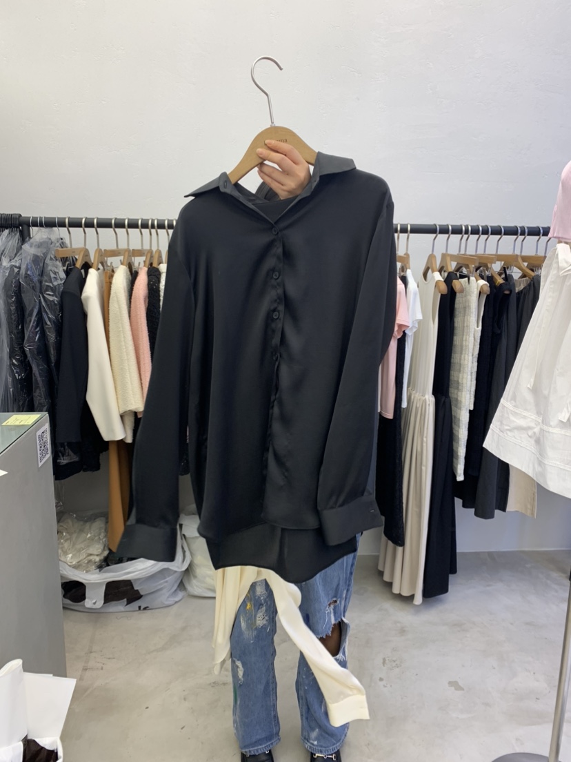 LCOMMA 直郵韓國代購女裝新品人氣職業真品24春夏襯衫蕾絲衫LCOMMA襯衫/蕾絲衫圖色2