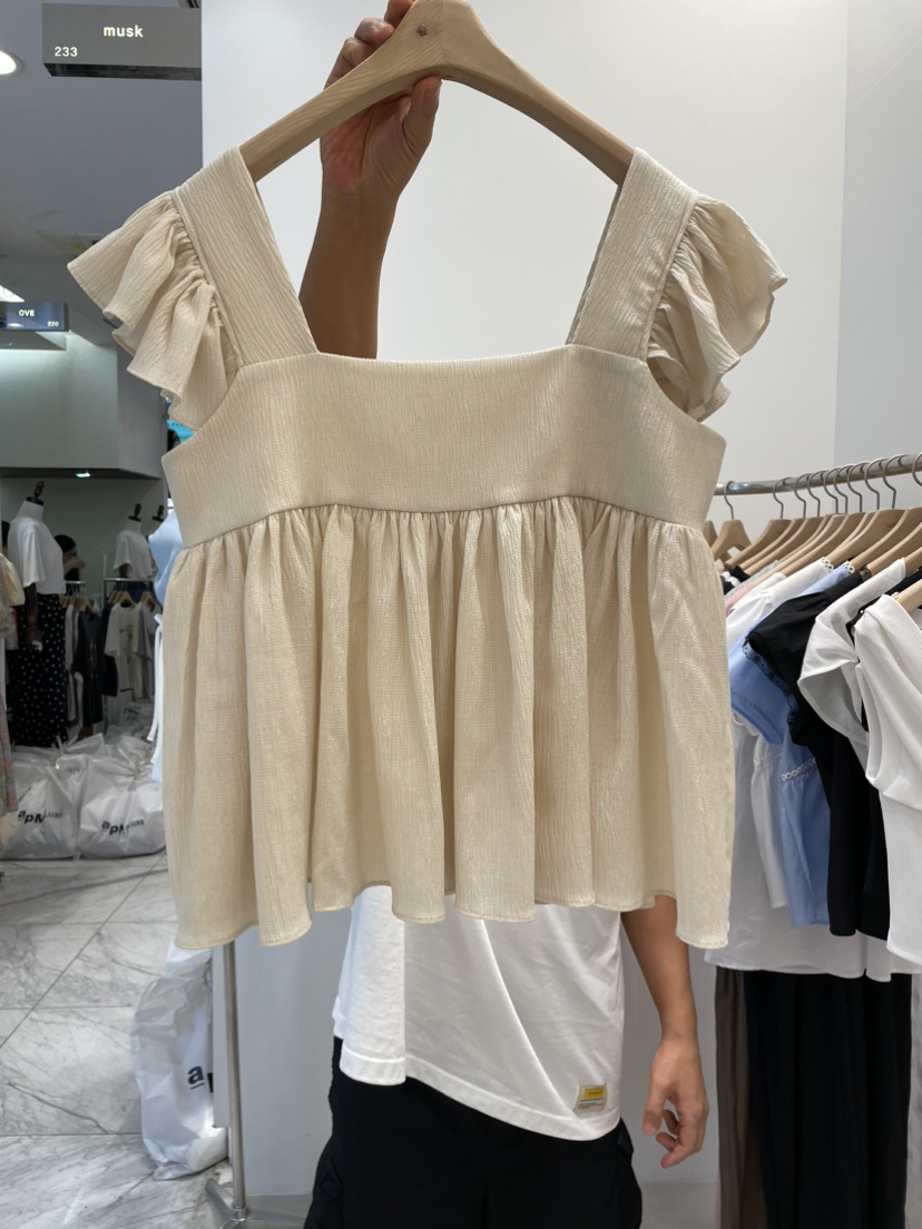 MUSK韓國直郵東大門實拍女裝新款真品24春夏推薦吊帶背心LIMED SPRUCE吊帶/背心