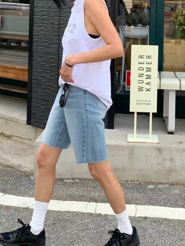 DEEP直郵韓國代購女裝新品真品人氣職業24春夏時尚推薦短褲DEEP短褲