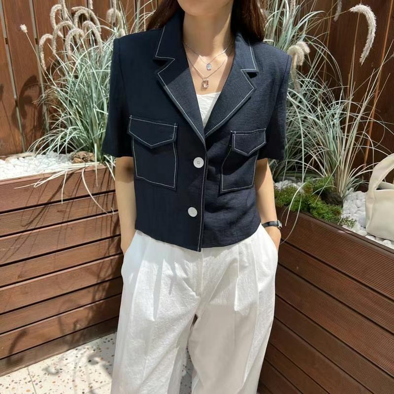 HACKER直郵韓國代購女裝新款休閑人氣24春夏熱賣真品夾克HACKER夾克