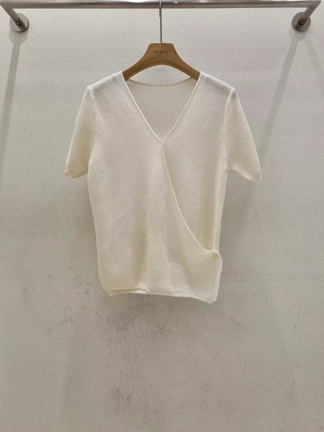 HERME直郵韓國代購女裝新款人氣時尚職業24春夏真品針織衫HERME針織衫