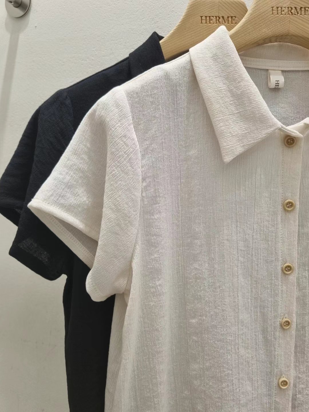 HERME韓國直郵東大門代購女裝新品推薦真品熱賣人氣襯衫蕾絲衫HERME襯衫/蕾絲衫
