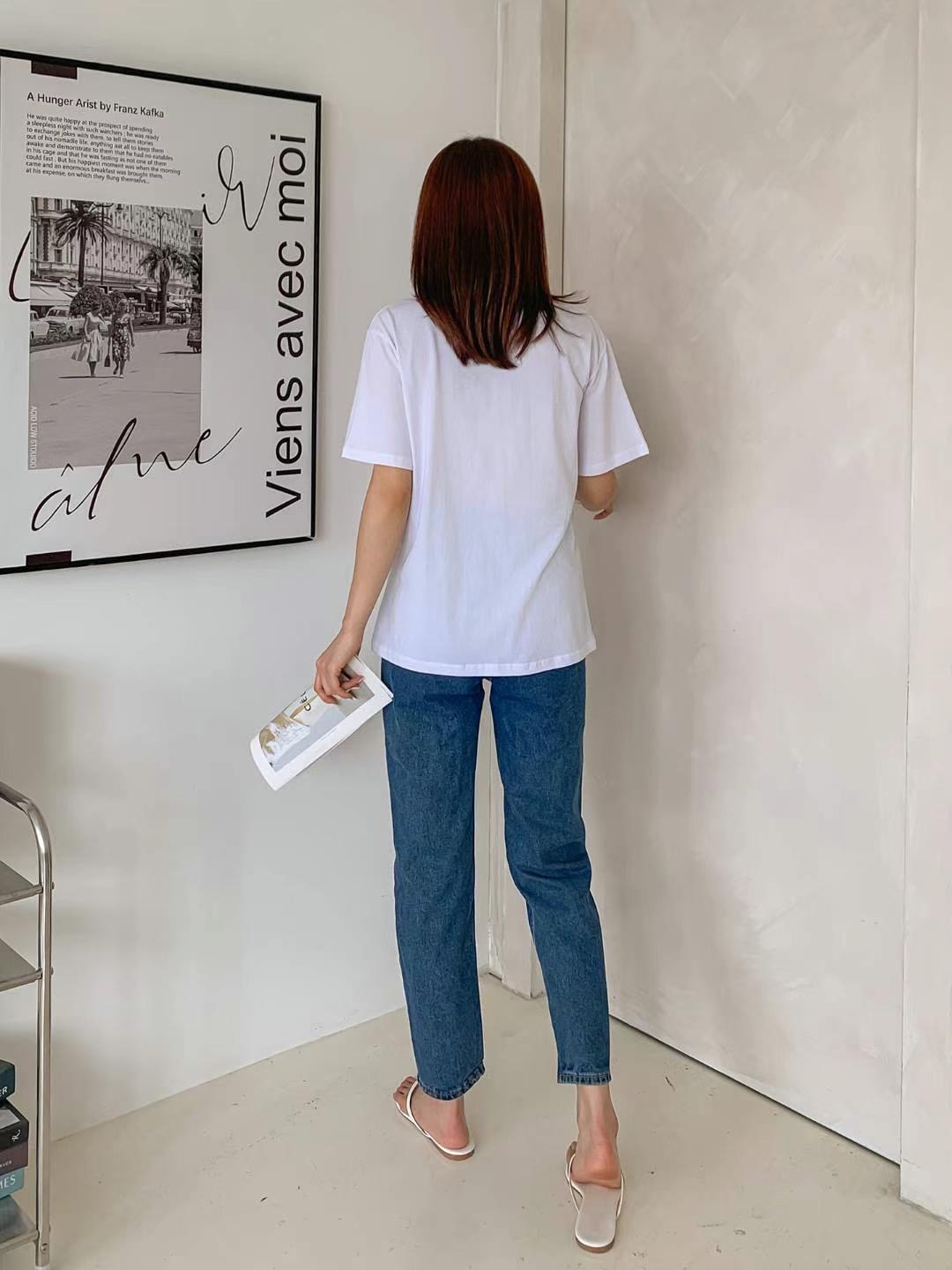 KKANN-JUU韓國直郵女裝新款休閑職業時尚推薦真品熱賣24春夏T恤ELROI-2件起T恤