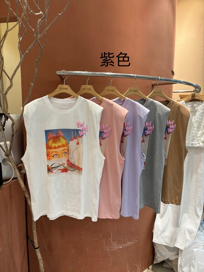 MIENNE韓國直郵東大門實拍女裝新品職業熱賣時尚24春夏吊帶背心MIENNE吊帶/背心圖色3左三色