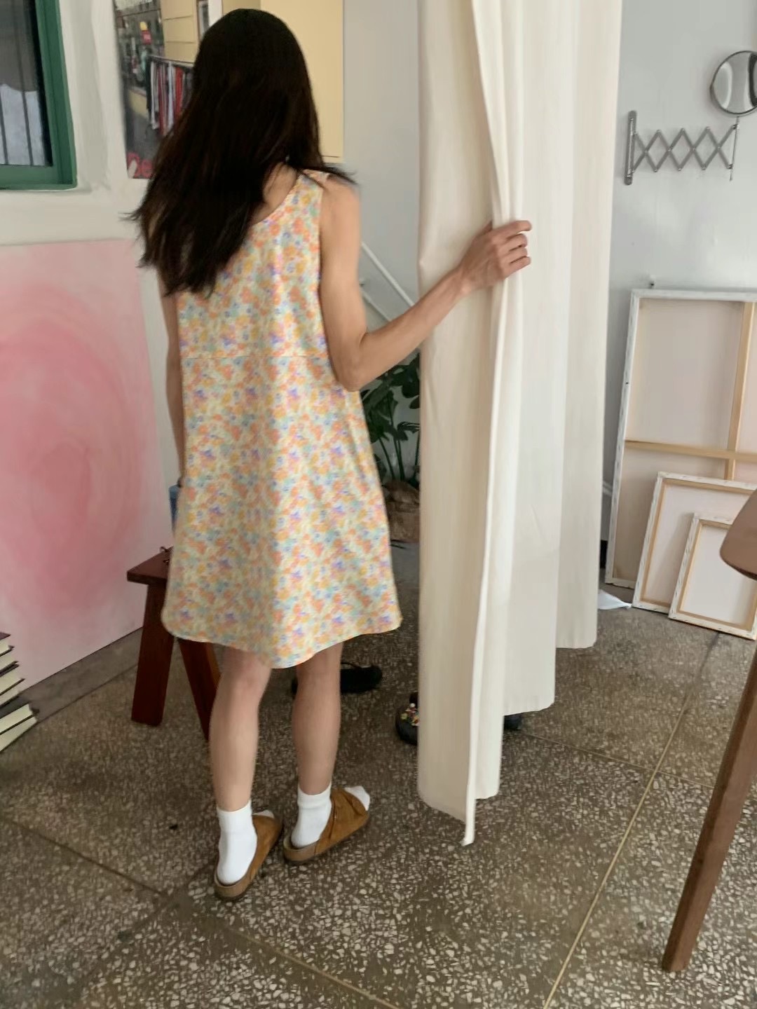ATTIC直郵韓國代購女裝新品24春夏真品時尚休閑人氣連衣裙ATTIC連衣裙