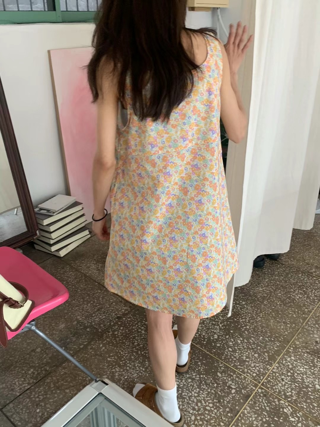 ATTIC直郵韓國代購女裝新品24春夏真品時尚休閑人氣連衣裙ATTIC連衣裙