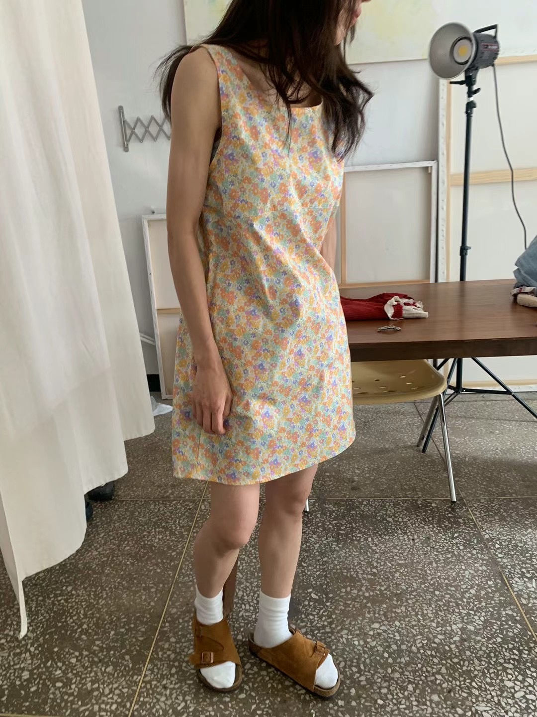 ATTIC直郵韓國代購女裝新品24春夏真品時尚休閑人氣連衣裙ATTIC連衣裙圖色1