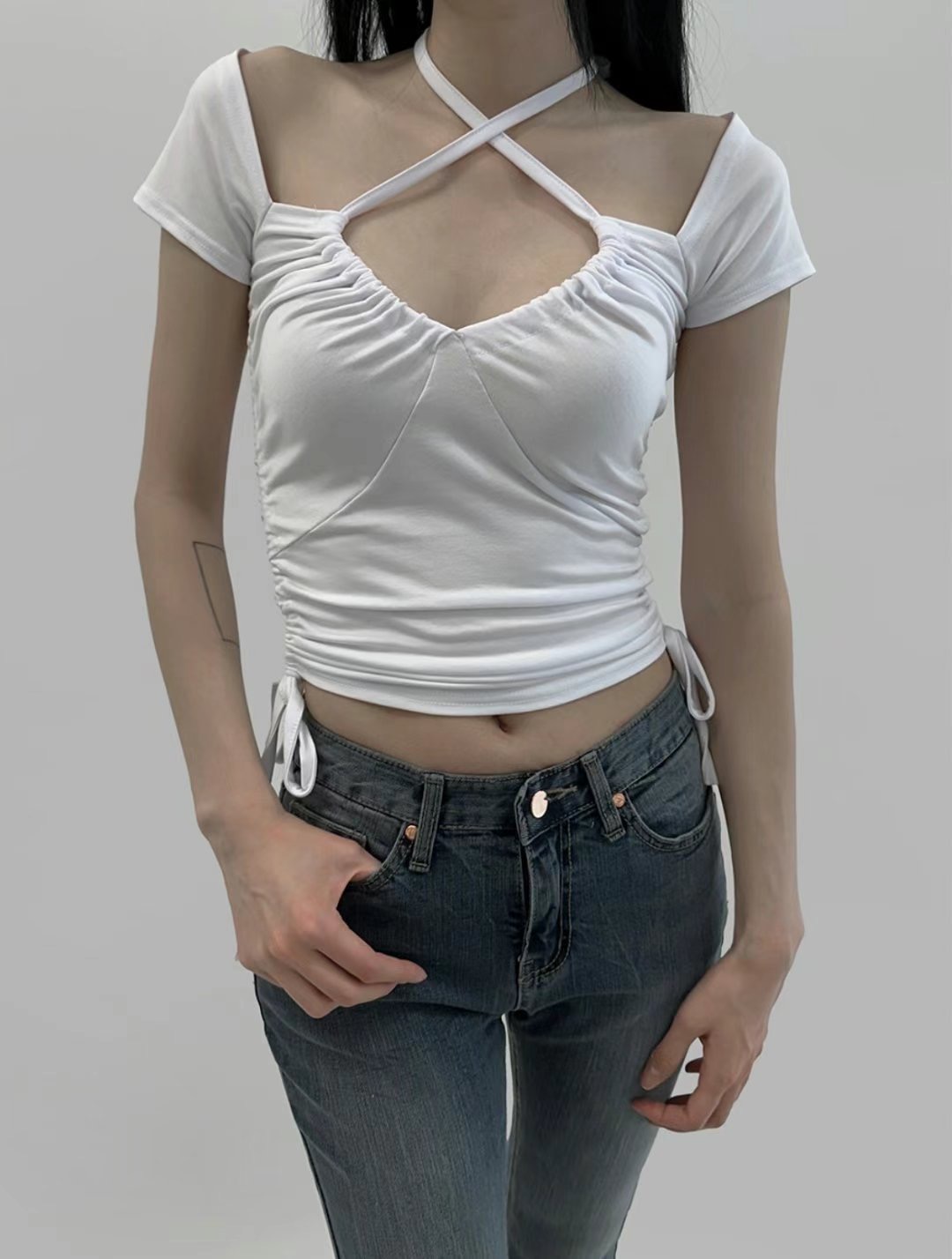 BOY MEET GIRL-T韓國直郵東大門代購女裝新品職業休閑T恤BOY MEET GIRL-TT恤