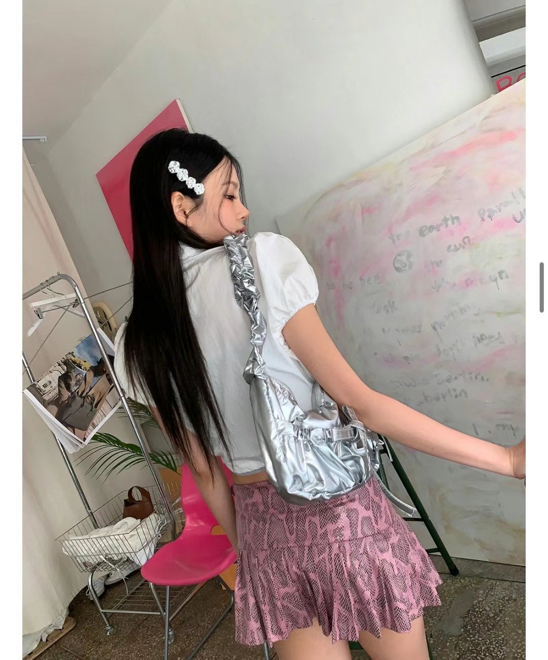 BOY MEET GIRL-T直郵韓國代購女裝新款推薦襯衫蕾絲衫拉鏈BOY MEET GIRL-T襯衫/蕾絲衫
