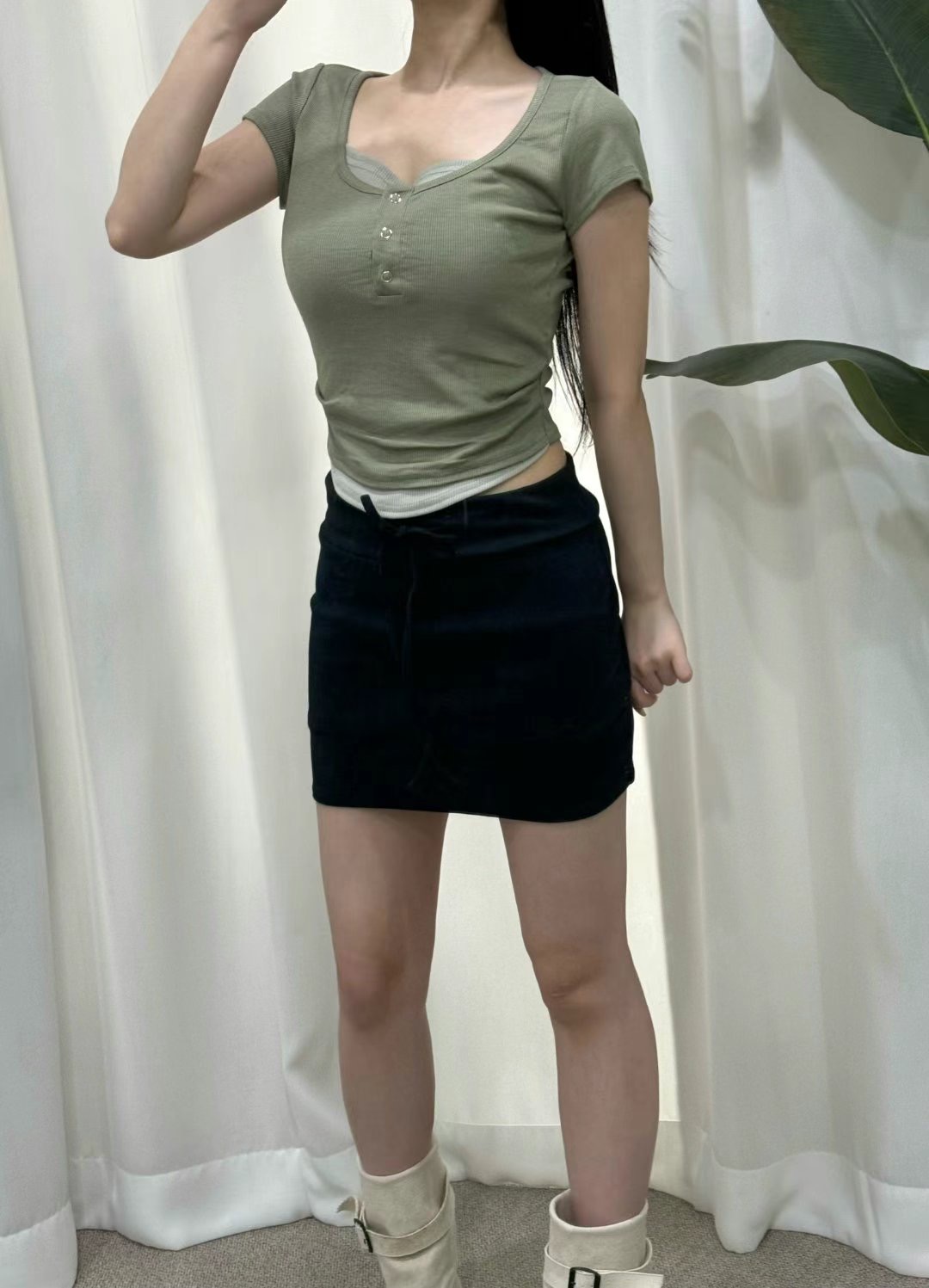 BOY MEET GIRL-T直郵韓國代購女裝新品休閑人氣熱賣裙褲BOY MEET GIRL-T裙褲