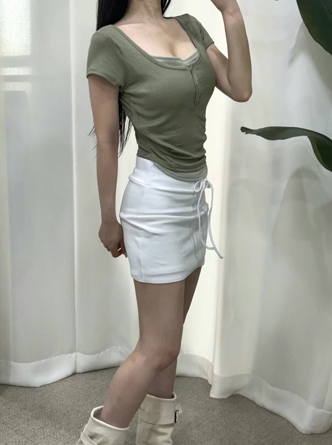 BOY MEET GIRL-T直郵韓國代購女裝新品休閑人氣熱賣裙褲BOY MEET GIRL-T裙褲