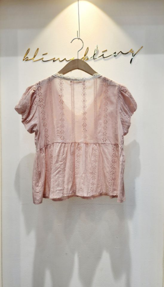 bling bling/RICO韓國直郵東大門代購女裝新品熱賣襯衫蕾絲衫bling bling/RICO襯衫/蕾絲衫