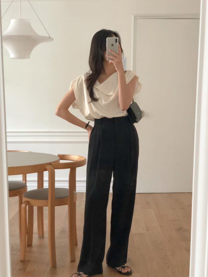 DORI韓國直郵東大門代購女裝新款時尚24春夏熱賣襯衫蕾絲衫OURR襯衫/蕾絲衫