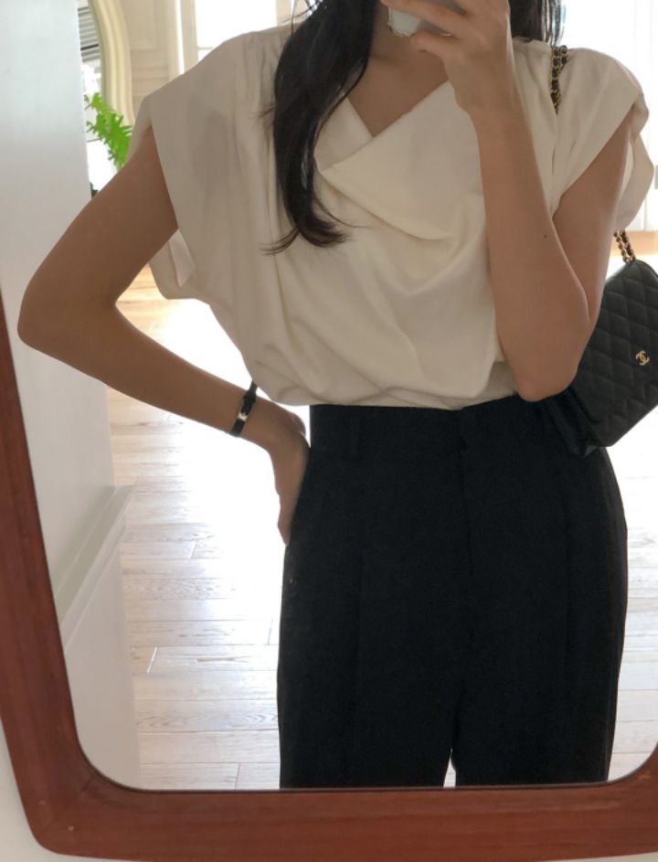 DORI韓國直郵東大門代購女裝新款時尚24春夏熱賣襯衫蕾絲衫OURR襯衫/蕾絲衫