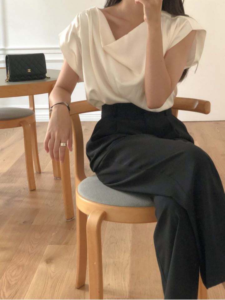 DORI韓國直郵東大門代購女裝新款時尚24春夏熱賣襯衫蕾絲衫OURR襯衫/蕾絲衫
