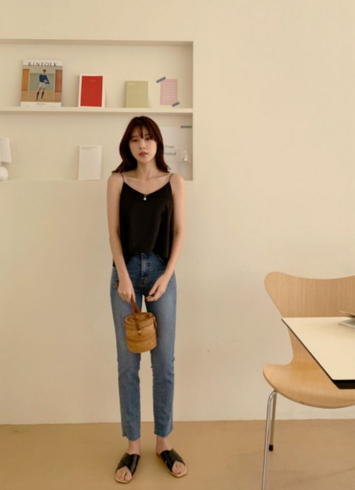 DORI韓國直郵女裝新品熱賣職業推薦人氣24春夏休閑吊帶背心OURR吊帶/背心