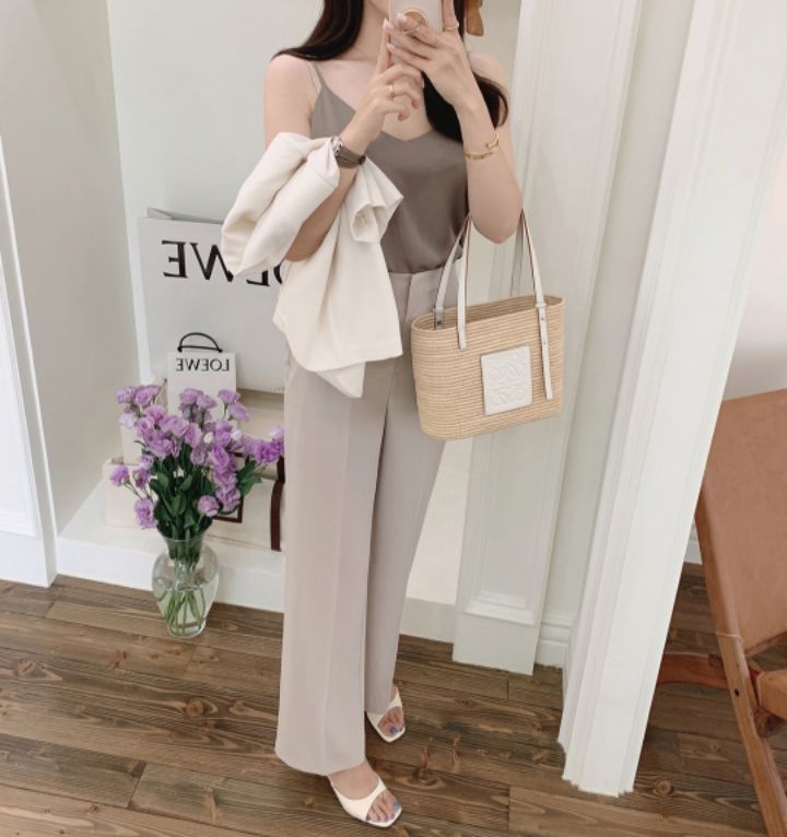 DORI直郵韓國代購女裝新品休閑時尚職業推薦人氣真品吊帶背心OURR吊帶/背心