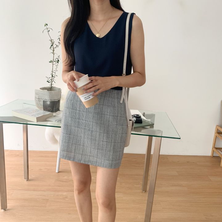DORI韓國直郵東大門代購女裝新款時尚人氣推薦休閑吊帶背心OURR吊帶/背心