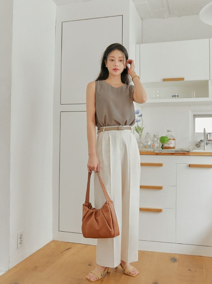 DORI韓國直郵東大門代購女裝新款時尚人氣推薦休閑吊帶背心OURR吊帶/背心