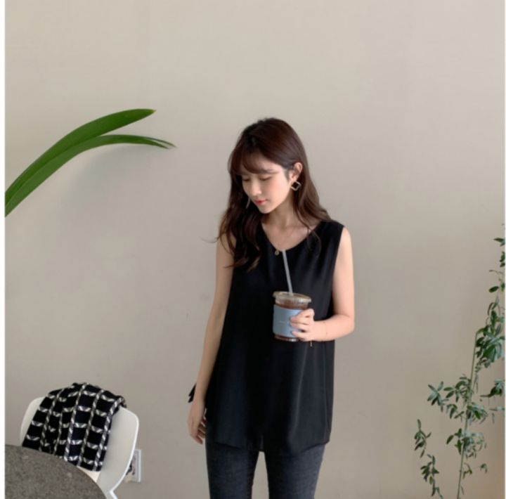 DORI韓國直郵東大門代購女裝新款時尚人氣推薦休閑吊帶背心OURR吊帶/背心