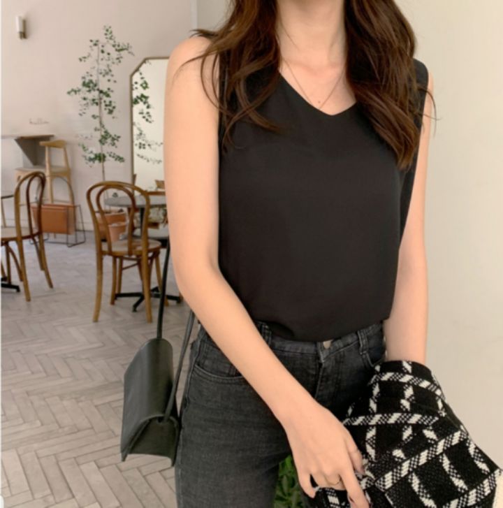 DORI韓國直郵東大門代購女裝新款時尚人氣推薦休閑吊帶背心OURR吊帶/背心