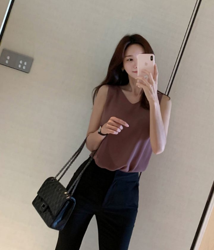 DORI韓國直郵東大門代購女裝新款時尚人氣推薦休閑吊帶背心OURR吊帶/背心