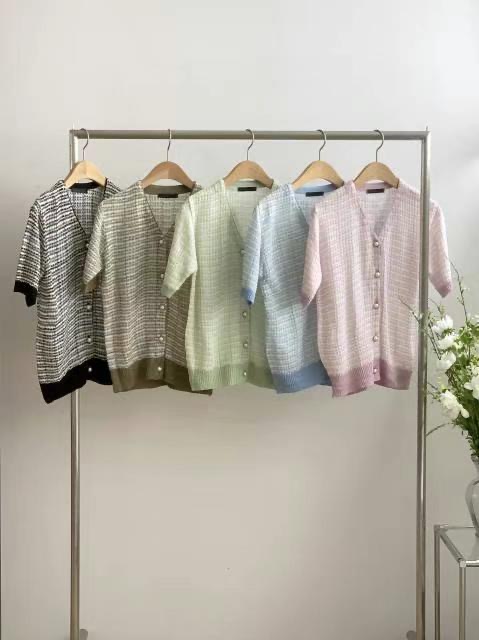 KNITPIA-니트피아-T韓國直郵東大門代購女裝新品真品針織衫花呢KNITPIA-니트피아-T針織衫圖色4左四色