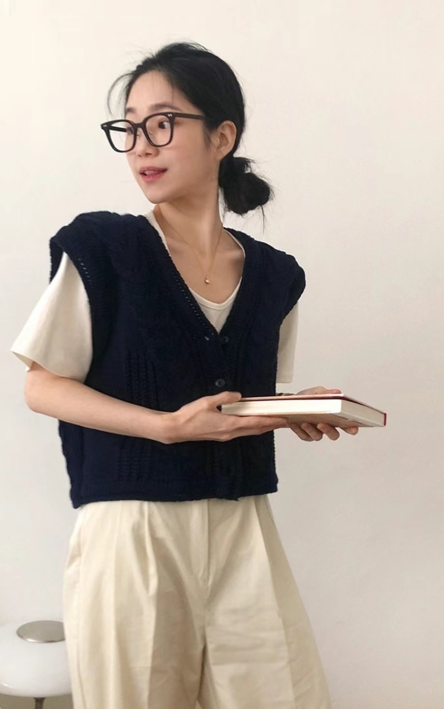 KNITPIA-니트피아-T韓國直郵東大門實拍女裝新款時尚馬甲KNITPIA-니트피아-T馬甲